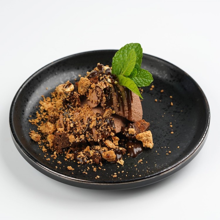 Мусс с жареным шоколадом